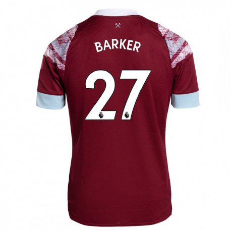 Kandiny Herren Maisy Barker #27 Rotwein Heimtrikot Trikot 2022/23 T-shirt