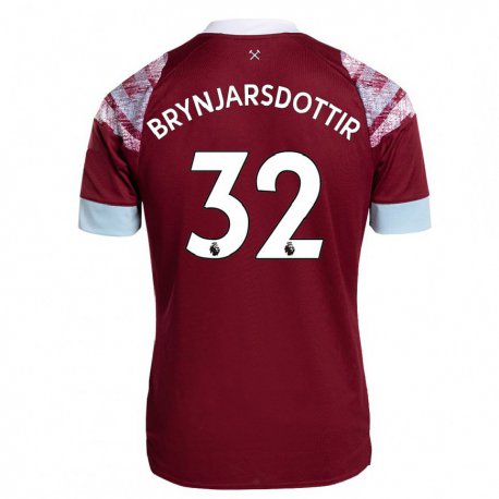 Kandiny Herren Dagny Brynjarsdottir #32 Rotwein Heimtrikot Trikot 2022/23 T-shirt