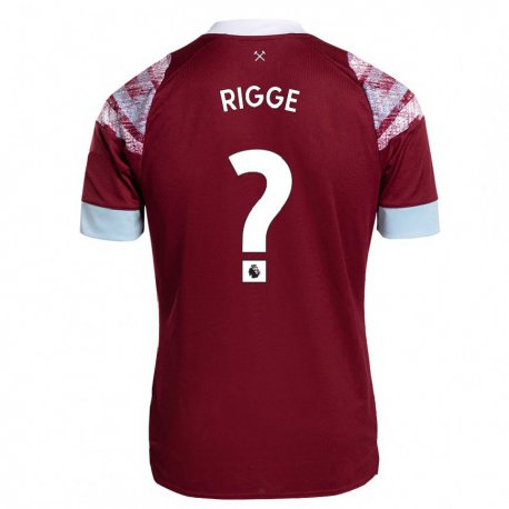 Kandiny Herren Daniel Rigge #0 Rotwein Heimtrikot Trikot 2022/23 T-shirt