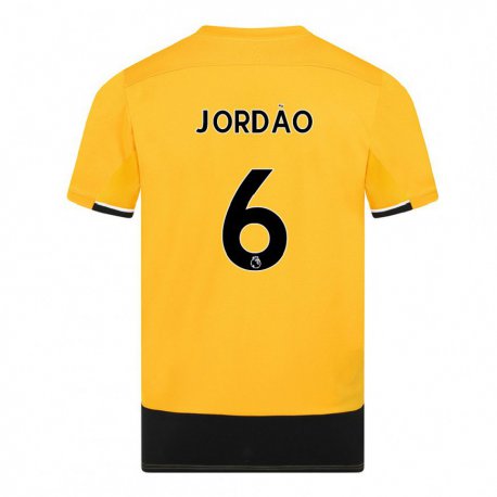 Kandiny Herren Bruno Jordão #6 Gelb Schwarz Heimtrikot Trikot 2022/23 T-shirt
