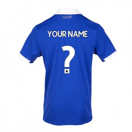Kandiny Herren Ihren Namen #0 Blau Weiss Heimtrikot Trikot 2022/23 T-shirt