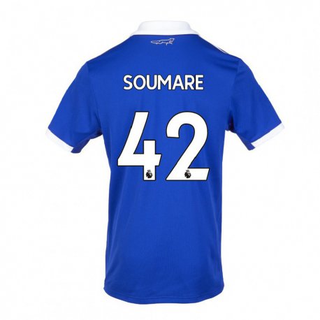 Kandiny Herren Boubakary Soumare #42 Blau Weiss Heimtrikot Trikot 2022/23 T-shirt
