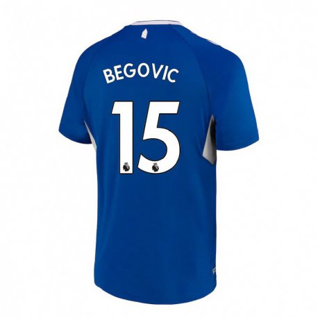 Kandiny Herren Asmir Begovic #15 Dunkelblau Weiß Heimtrikot Trikot 2022/23 T-shirt