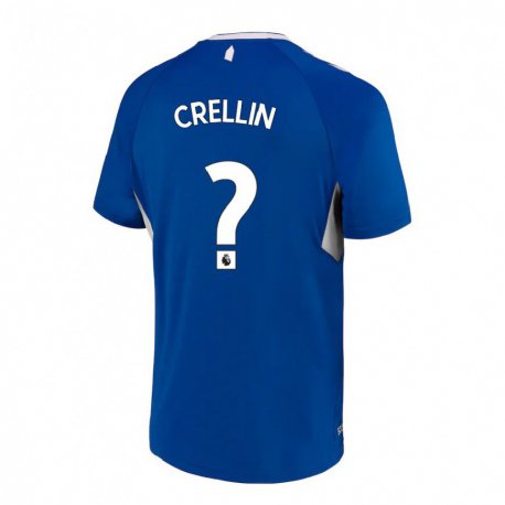 Kandiny Herren Billy Crellin #0 Dunkelblau Weiß Heimtrikot Trikot 2022/23 T-shirt