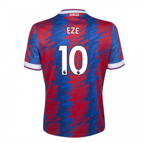 Kandiny Herren Eberechi Eze #10 Rot Blau Heimtrikot Trikot 2022/23 T-shirt