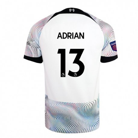 Kandiny Herren Adrian #13 Weiß Bunt Auswärtstrikot Trikot 2022/23 T-shirt