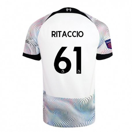Kandiny Herren Matteo Ritaccio #61 Weiß Bunt Auswärtstrikot Trikot 2022/23 T-shirt