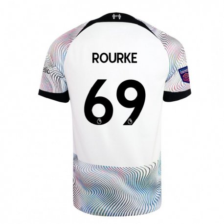Kandiny Herren Fidel O'rourke #69 Weiß Bunt Auswärtstrikot Trikot 2022/23 T-shirt