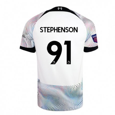 Kandiny Herren Luca Stephenson #91 Weiß Bunt Auswärtstrikot Trikot 2022/23 T-shirt