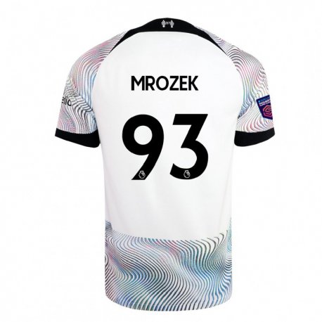 Kandiny Herren Fabian Mrozek #93 Weiß Bunt Auswärtstrikot Trikot 2022/23 T-shirt