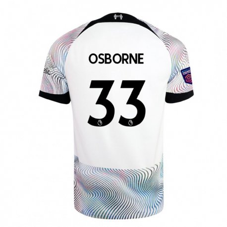Kandiny Herren Niall Osborne #33 Weiß Bunt Auswärtstrikot Trikot 2022/23 T-shirt
