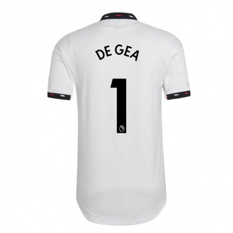 Kandiny Herren David De Gea #1 Weiß Auswärtstrikot Trikot 2022/23 T-shirt
