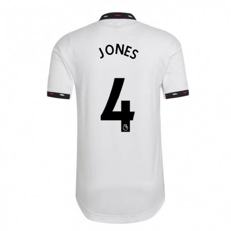 Kandiny Herren Phil Jones #4 Weiß Auswärtstrikot Trikot 2022/23 T-shirt
