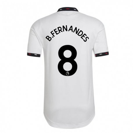 Kandiny Herren Bruno Fernandes #8 Weiß Auswärtstrikot Trikot 2022/23 T-shirt