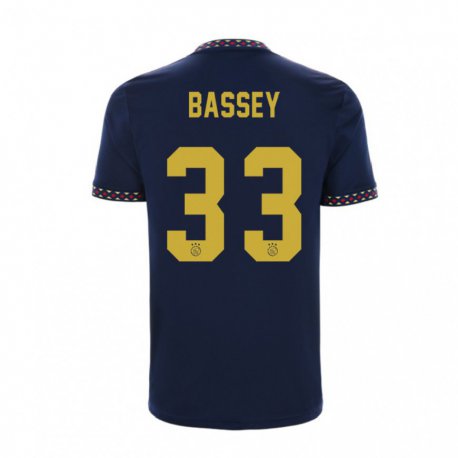 Kandiny Herren Calvin Bassey #33 Dunkelblau Auswärtstrikot Trikot 2022/23 T-shirt