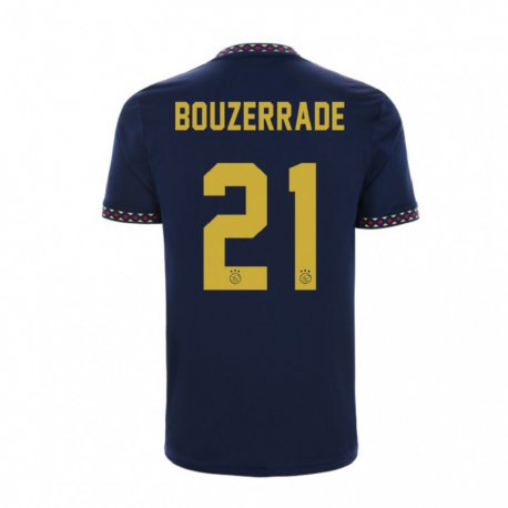 Kandiny Herren Zaina Bouzerrade #21 Dunkelblau Auswärtstrikot Trikot 2022/23 T-shirt
