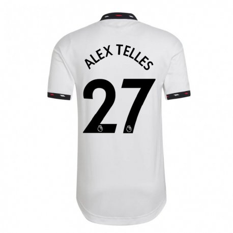 Kandiny Herren Alex Nicolao Telles #27 Weiß Auswärtstrikot Trikot 2022/23 T-shirt