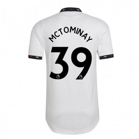 Kandiny Herren Scott Mctominay #39 Weiß Auswärtstrikot Trikot 2022/23 T-shirt