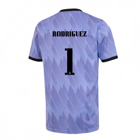 Kandiny Herren Misa Rodriguez #1 Lila Schwarz Auswärtstrikot Trikot 2022/23 T-shirt