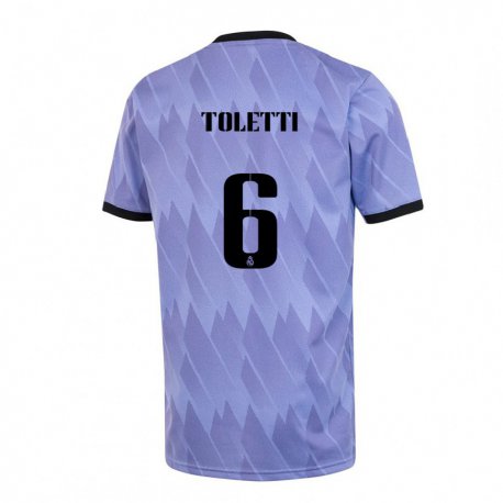 Kandiny Herren Sandie Toletti #6 Lila Schwarz Auswärtstrikot Trikot 2022/23 T-shirt