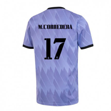Kandiny Herren Marta Corredera #17 Lila Schwarz Auswärtstrikot Trikot 2022/23 T-shirt