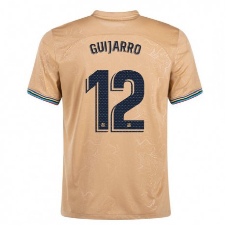 Kandiny Herren Patricia Guijarro #12 Gold Auswärtstrikot Trikot 2022/23 T-Shirt