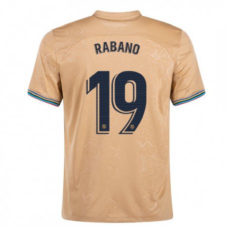Kandiny Herren Nuria Rabano #19 Gold Auswärtstrikot Trikot 2022/23 T-Shirt