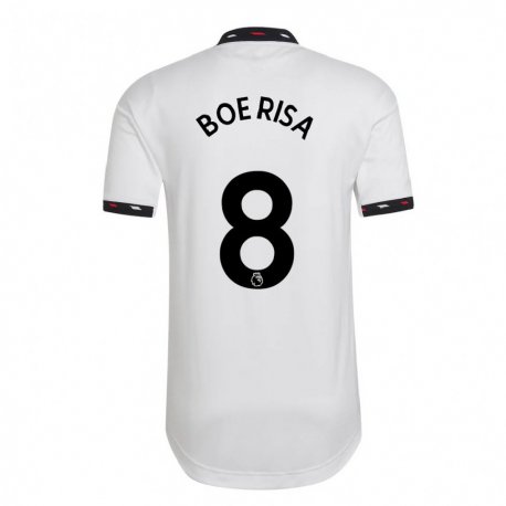 Kandiny Herren Vilde Boe Risa #8 Weiß Auswärtstrikot Trikot 2022/23 T-shirt