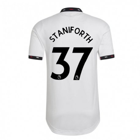 Kandiny Herren Lucy Staniforth #37 Weiß Auswärtstrikot Trikot 2022/23 T-shirt