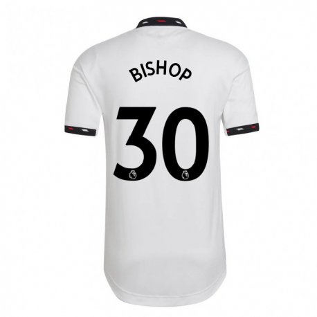 Kandiny Herren Nathan Bishop #30 Weiß Auswärtstrikot Trikot 2022/23 T-shirt