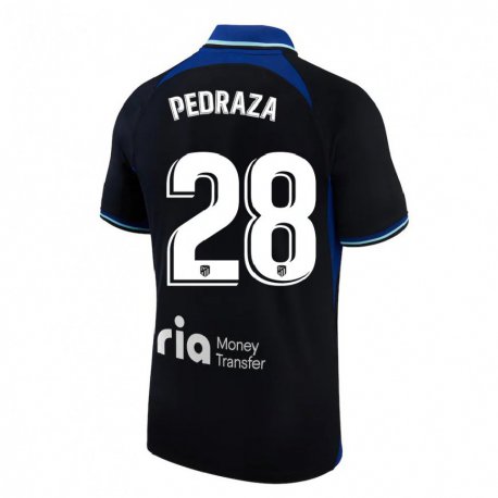 Kandiny Herren Alfredo Pedraza #28 Schwarz Weiß Blau Auswärtstrikot Trikot 2022/23 T-shirt