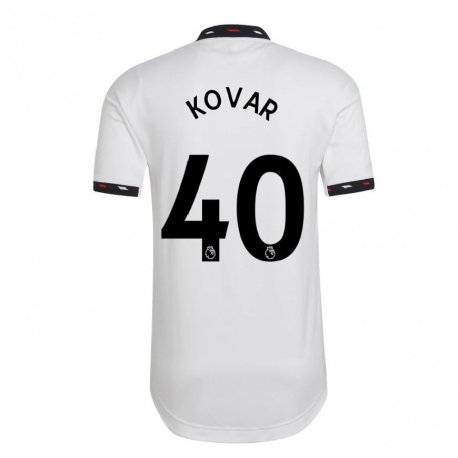 Kandiny Herren Matej Kovar #40 Weiß Auswärtstrikot Trikot 2022/23 T-shirt