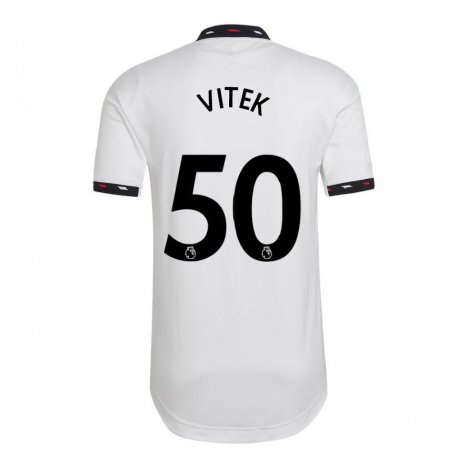Kandiny Herren Radek Vitek #50 Weiß Auswärtstrikot Trikot 2022/23 T-shirt