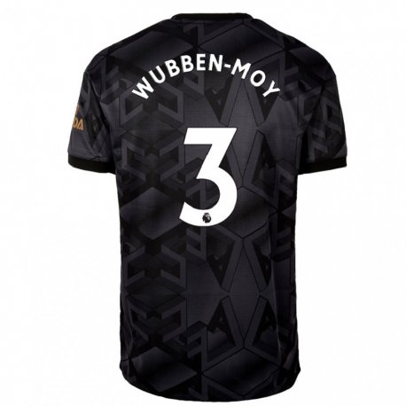 Kandiny Herren Lotte Wubben-moy #3 Schwarz Grau Auswärtstrikot Trikot 2022/23 T-shirt