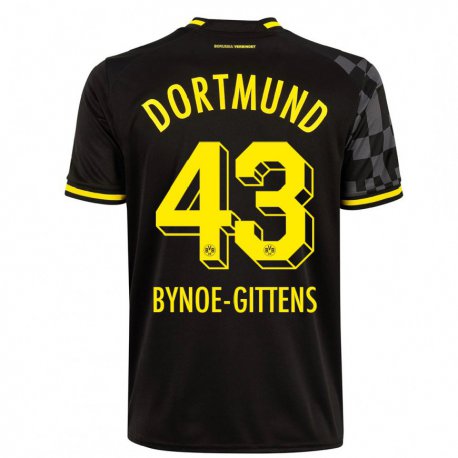 Kandiny Herren Jamie Bynoe-Gittens #43 Schwarz Auswärtstrikot Trikot 2022/23 T-Shirt