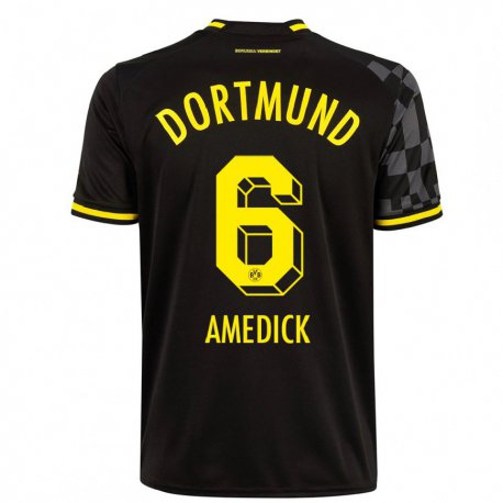 Kandiny Herren Maik Amedick #6 Schwarz Auswärtstrikot Trikot 2022/23 T-Shirt