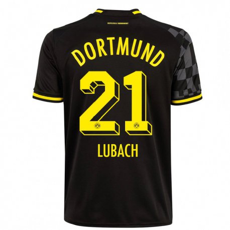 Kandiny Herren Rafael Lubach #21 Schwarz Auswärtstrikot Trikot 2022/23 T-Shirt