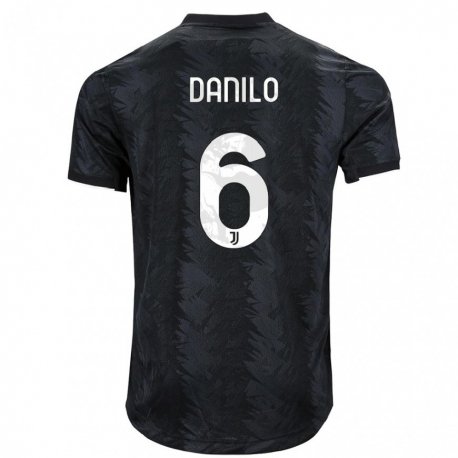 Kandiny Herren Danilo #6 Dunkles Schwarz Auswärtstrikot Trikot 2022/23 T-shirt