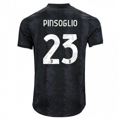 Kandiny Herren Carlo Pinsoglio #23 Dunkles Schwarz Auswärtstrikot Trikot 2022/23 T-Shirt