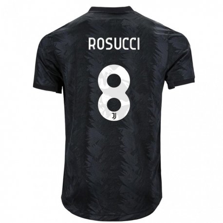 Kandiny Herren Martina Rosucci #8 Dunkles Schwarz Auswärtstrikot Trikot 2022/23 T-Shirt