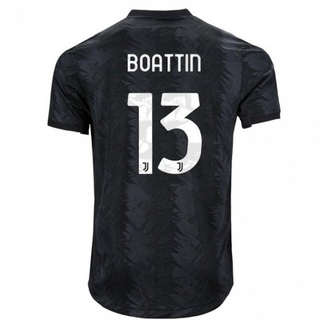 Kandiny Herren Lisa Boattin #13 Dunkles Schwarz Auswärtstrikot Trikot 2022/23 T-Shirt