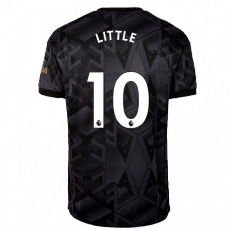 Kandiny Herren Kim Little #10 Schwarz Grau Auswärtstrikot Trikot 2022/23 T-shirt