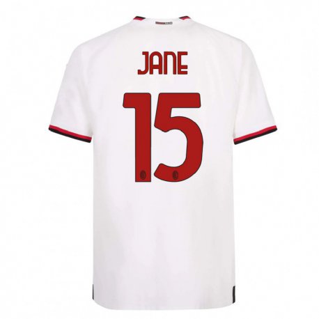 Kandiny Herren Refiloe Jane #15 Weiß Rot Auswärtstrikot Trikot 2022/23 T-Shirt