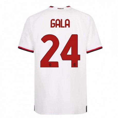 Kandiny Herren Antonio Gala #24 Weiß Rot Auswärtstrikot Trikot 2022/23 T-Shirt