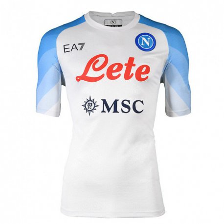 Kandiny Herren Andrea Mambella #0 Weiß Himmelblau Auswärtstrikot Trikot 2022/23 T-shirt