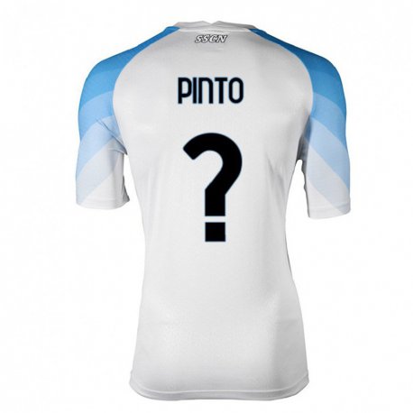 Kandiny Herren Ciro Pinto #0 Weiß Himmelblau Auswärtstrikot Trikot 2022/23 T-Shirt