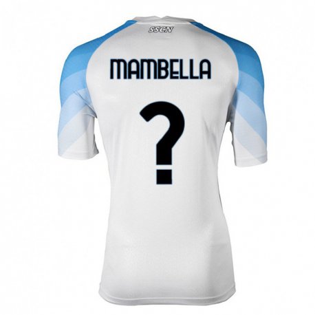 Kandiny Herren Andrea Mambella #0 Weiß Himmelblau Auswärtstrikot Trikot 2022/23 T-Shirt