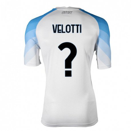 Kandiny Herren Christian Velotti #0 Weiß Himmelblau Auswärtstrikot Trikot 2022/23 T-Shirt