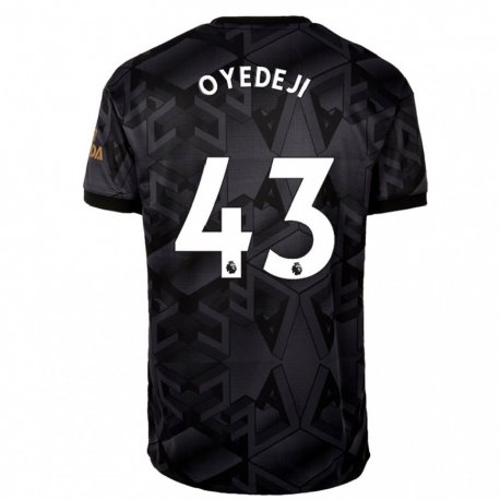 Kandiny Herren Nathan Butler Oyedeji #43 Schwarz Grau Auswärtstrikot Trikot 2022/23 T-shirt