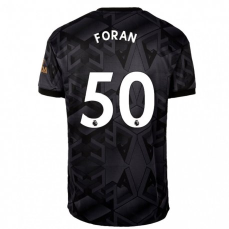 Kandiny Herren Taylor Foran #50 Schwarz Grau Auswärtstrikot Trikot 2022/23 T-shirt